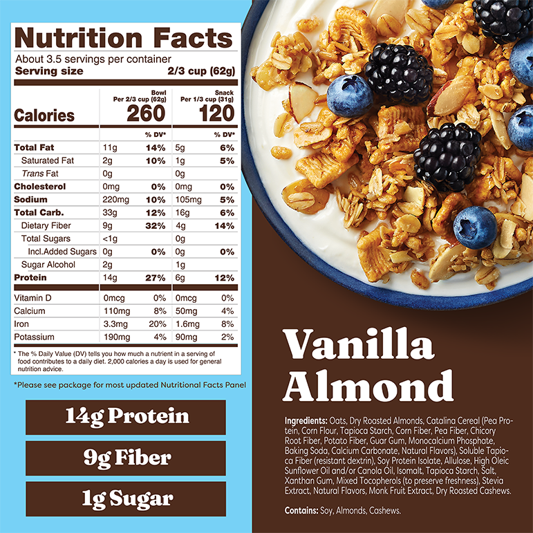 Vanilla Almond Granola - Bright Touch